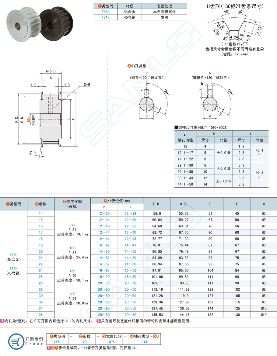 T型同步輪和H型同步輪的區(qū)別 T型同步輪和H型同步輪的區(qū)別